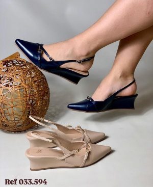 SAPATO FEMENINO Slingback Anabela